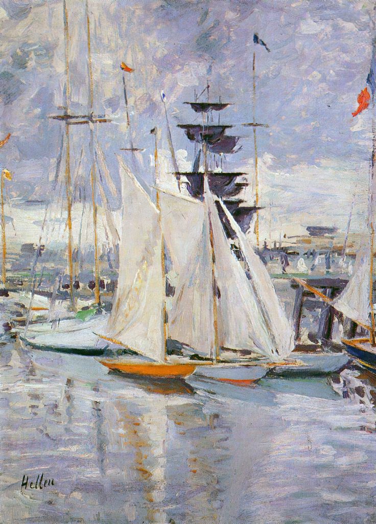 1911 - Paul Cesar Helleu - The Harbor at Deauville