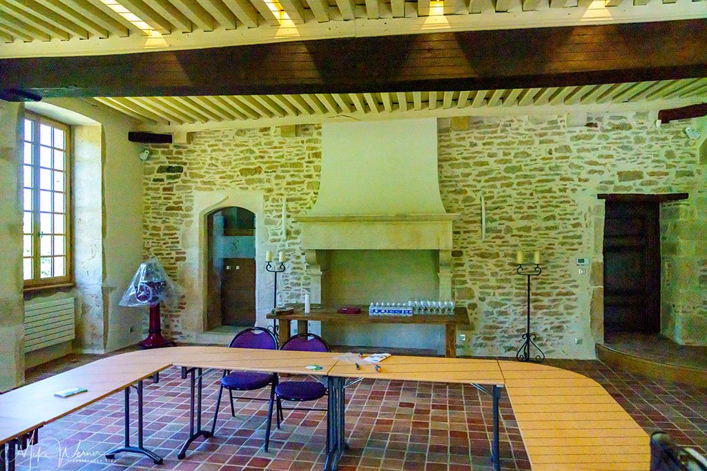 Conference room of the Balleure castle