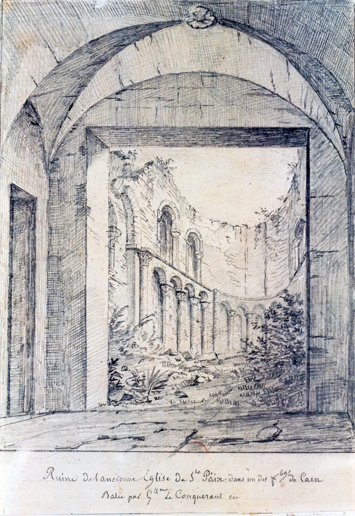 1822 - de Jolimont - Ruin of the old Church of Ste Paix in Caen, built by William the Conqueror