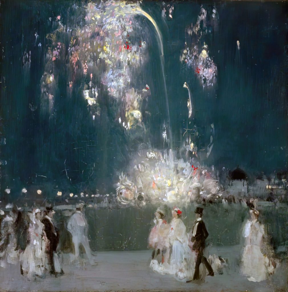 1905 - John Duncan Fergusson - Dieppe, 14 July 1905- Night