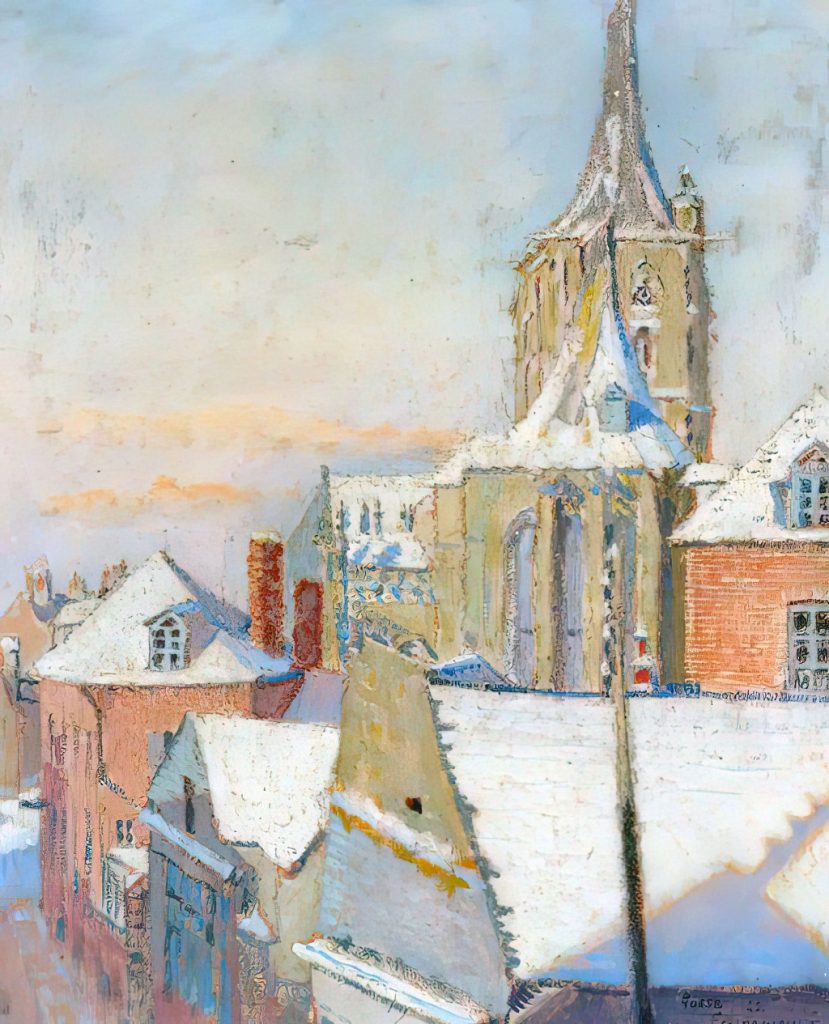 1922 - Sylvia Gosse - Envermeu under Snow