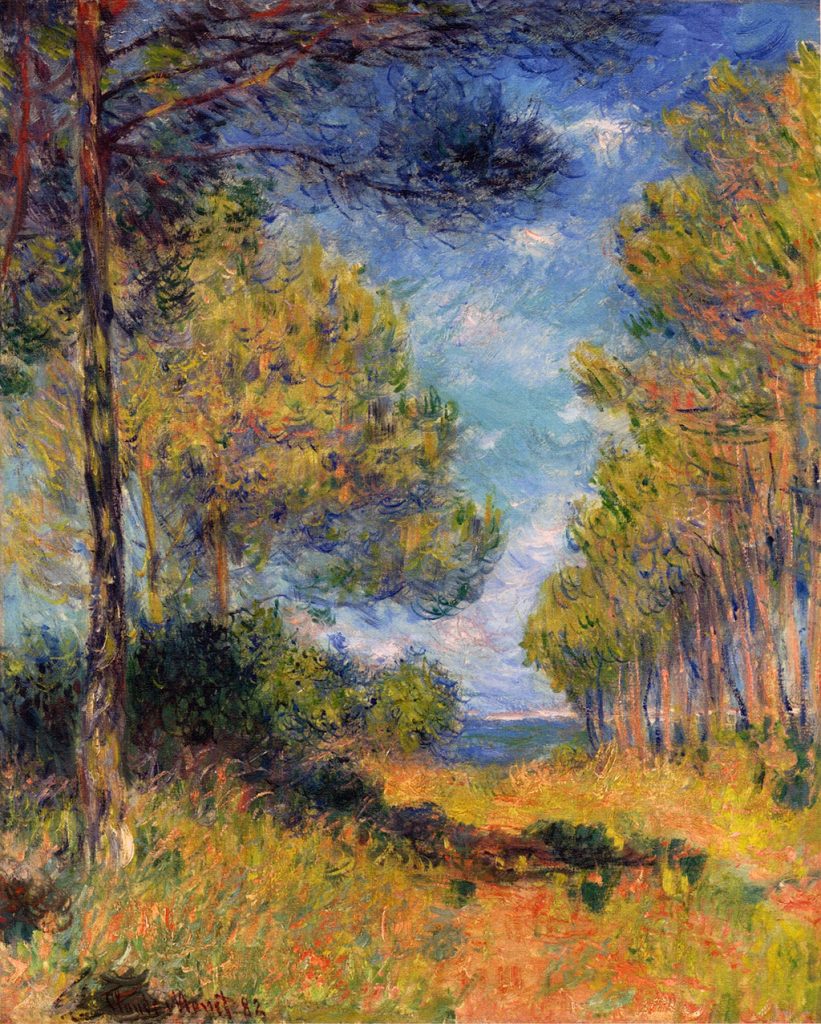 1881 - Claude Monet - Pine Trees Alley at Varengeville