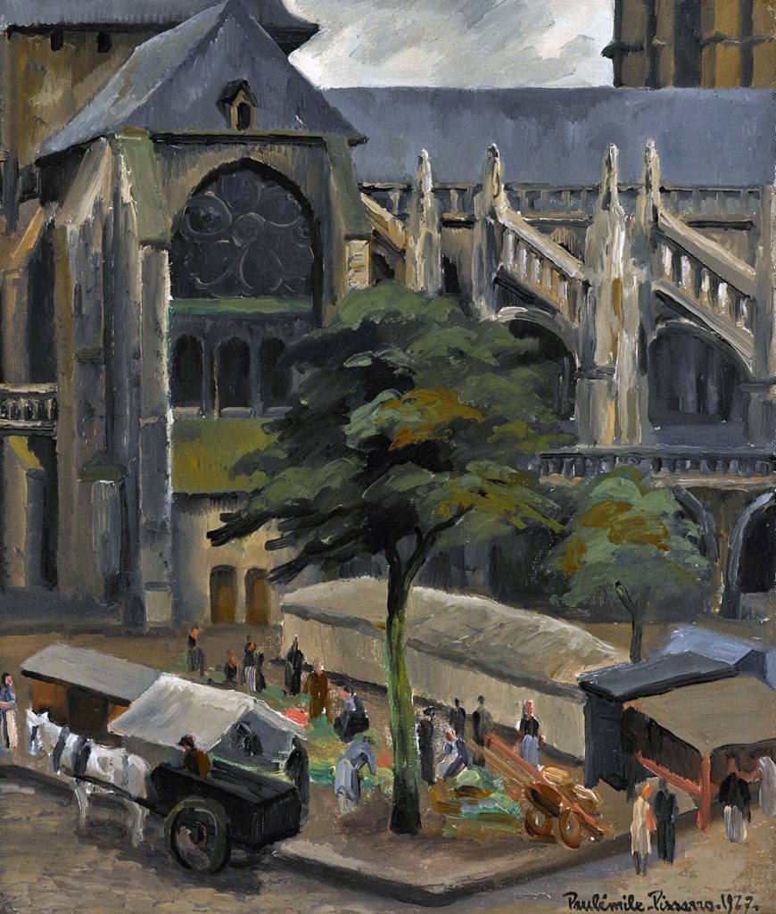 ???? - Camille Pissarro - Church of Saint Jacques de Dieppe