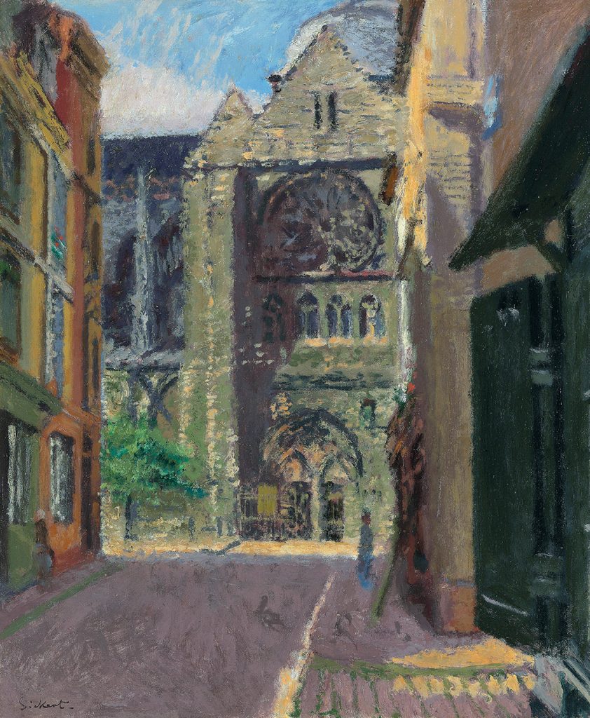 1906- Walter Richard Sickert -  La Rue Pecquet, towards St-Jacques, Dieppe