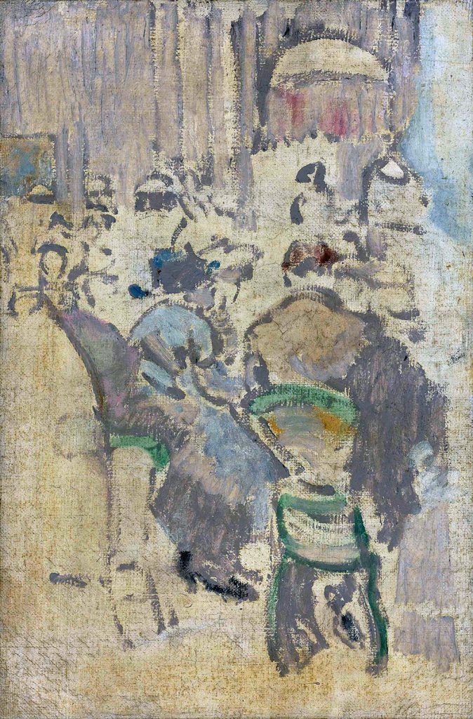 1920- Walter Richard Sickert - Cafe Interior, Baccarat, Dieppe