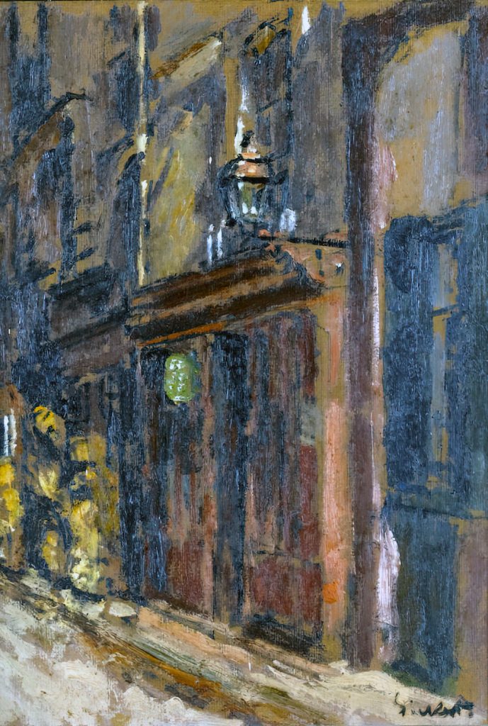 ????- Walter Richard Sickert - The street lantern, Dieppe