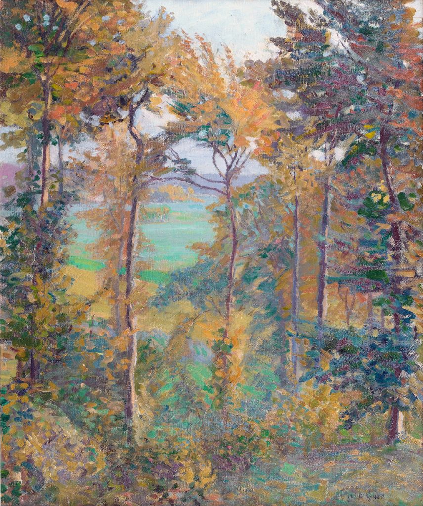 ???? - Walter Richard Sickert - Wooded Landscape at Tibermont, Neuville Les Dieppes