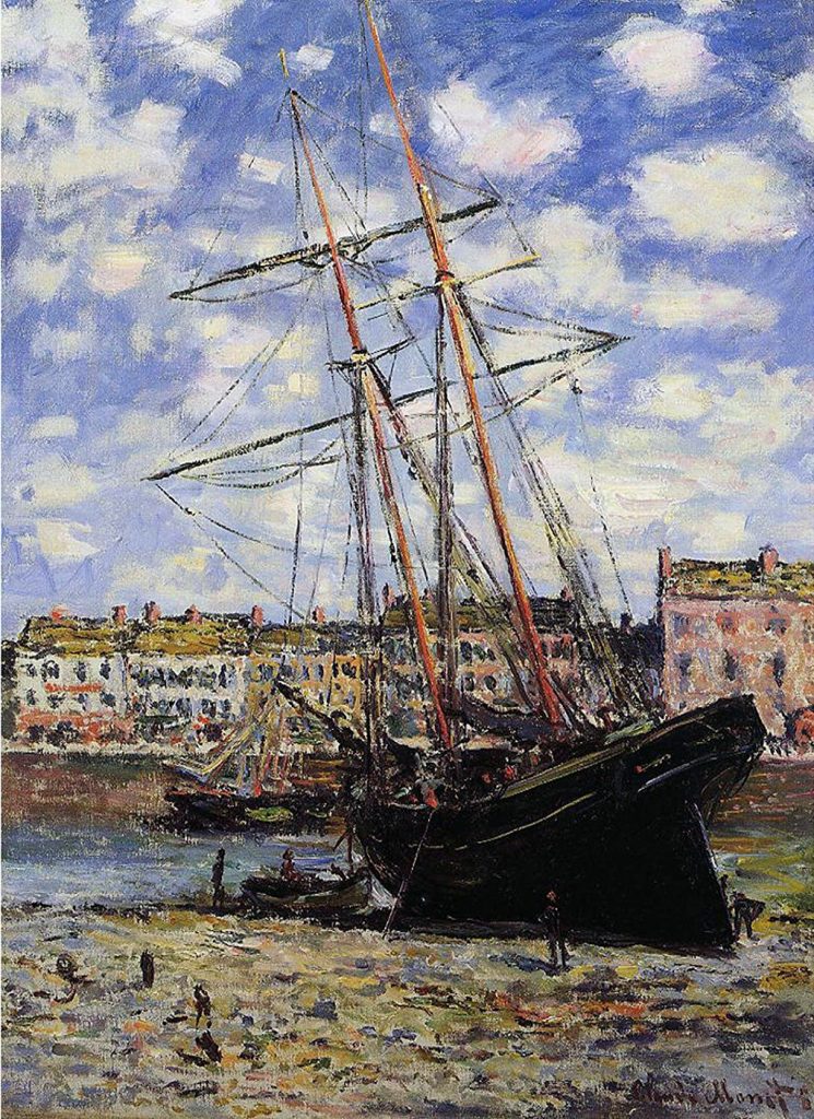 1881 - Claude Monet - Boat at Low Tide at Fecamp