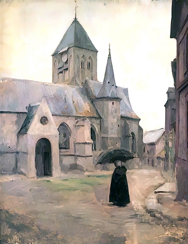 1902 - Milly Childers - The Church, Veules-les-Roses