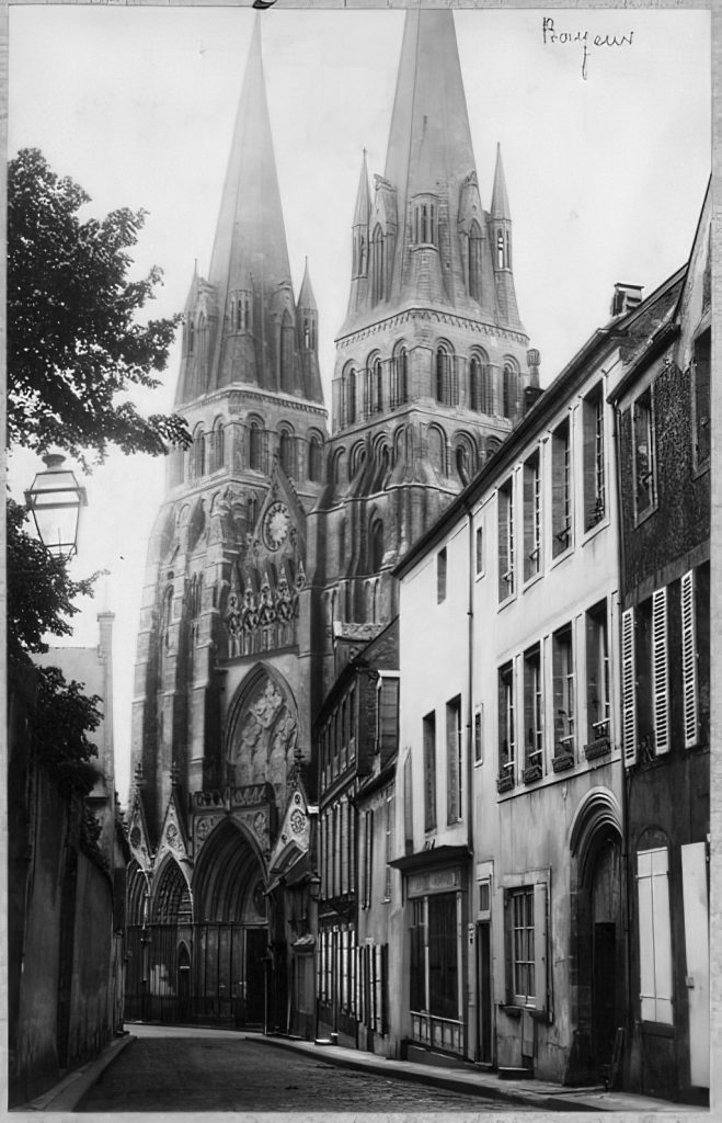 ???? - Emile-Andre Letellier - Western facade of the Notre-Dame cathedral in Bayeux