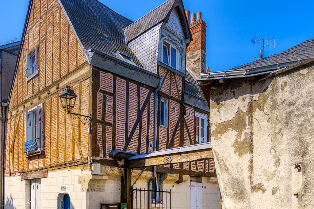 Wood and brick house