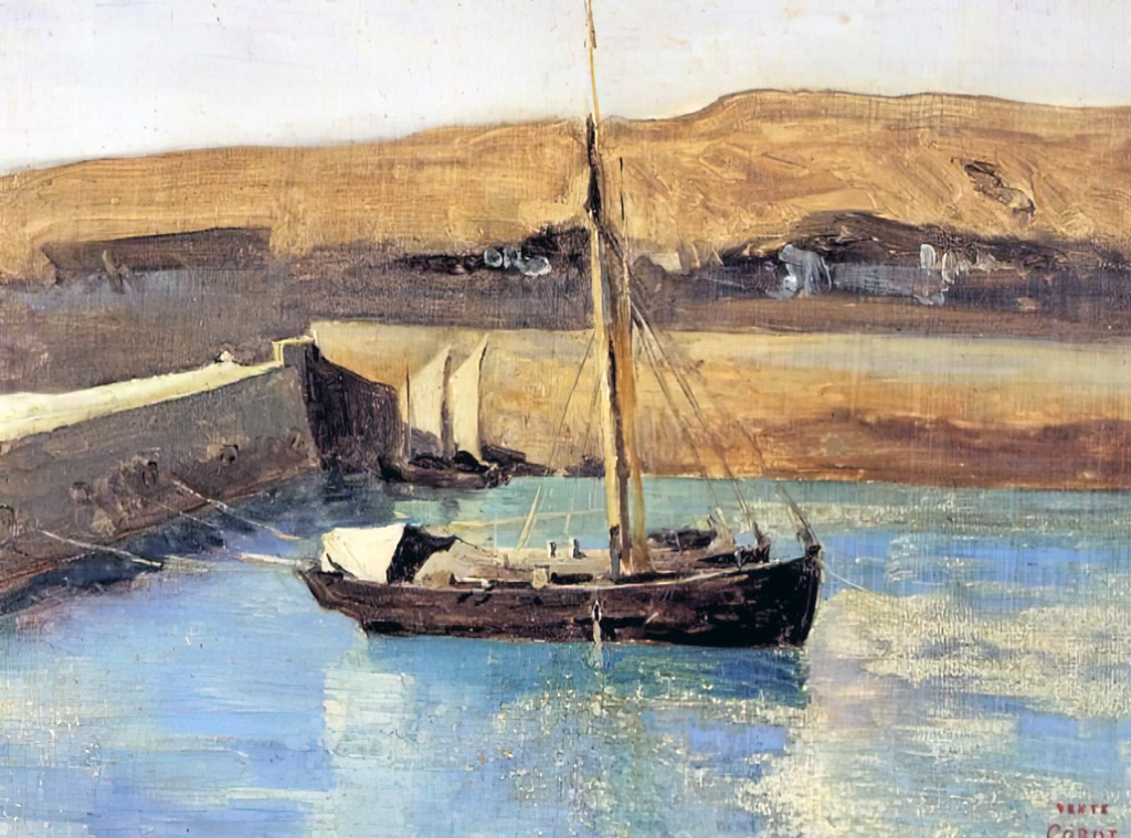 1830 - Jean-Baptiste Camille Corot - Honfleur Fishing Boat