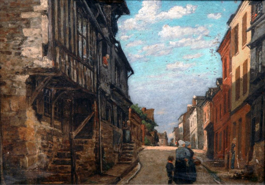 ???? - Louis-Alexandre Dubourg - Street in Honfleur