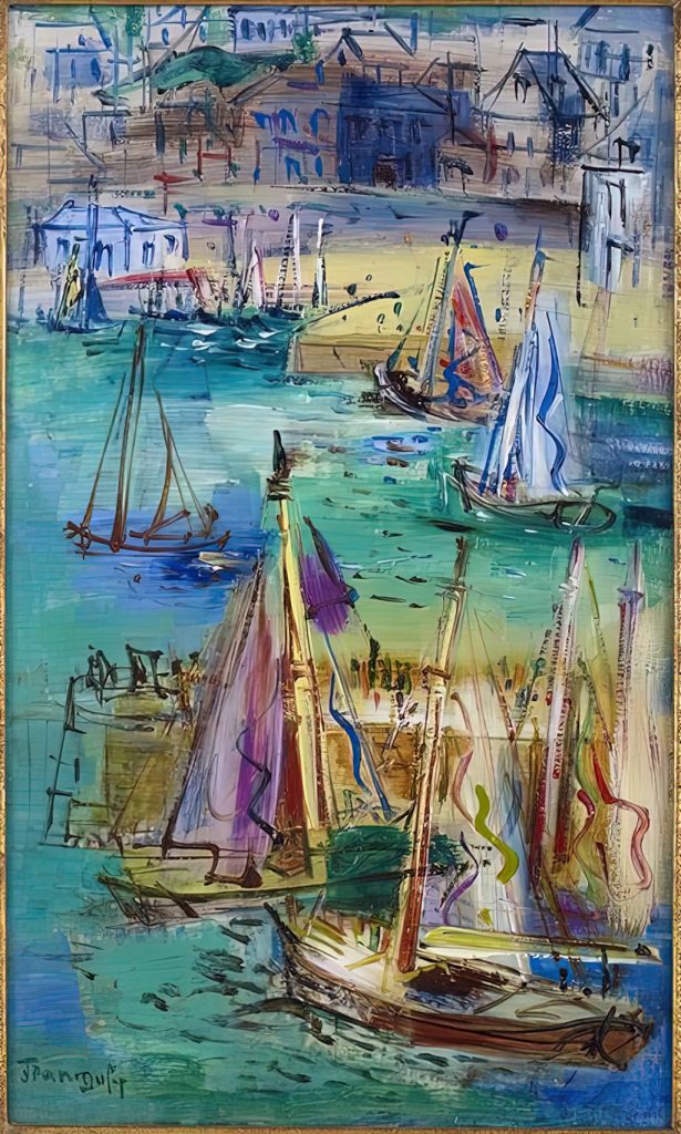 1924 - Jean Dufy - Quai de la Planchette in Honfleur