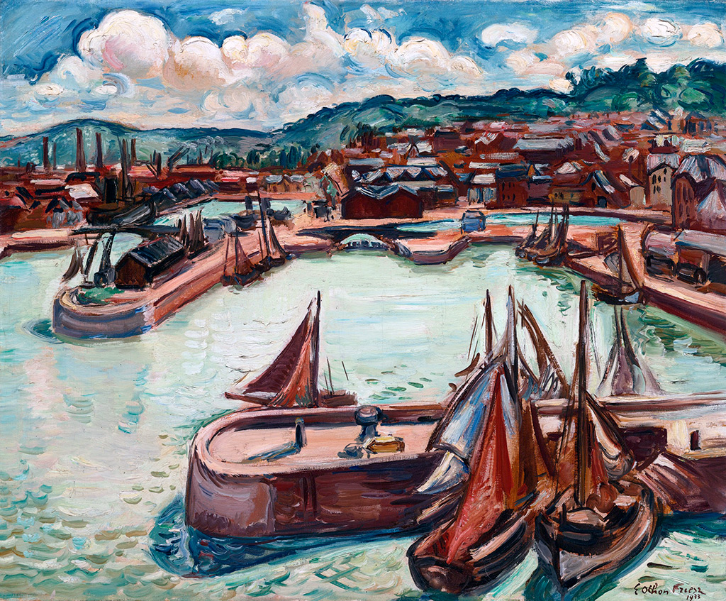 1933 - Othon Friesz - The Port of Honfleur