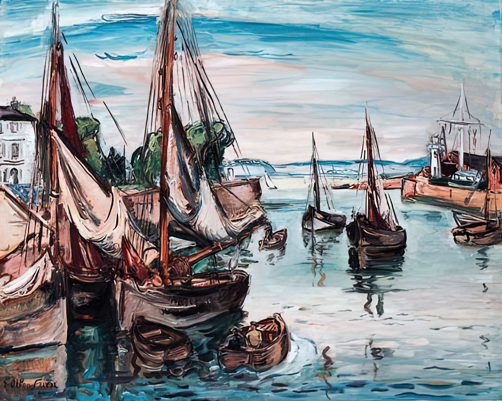 1939 - Othon Friesz - Port of Honfleur