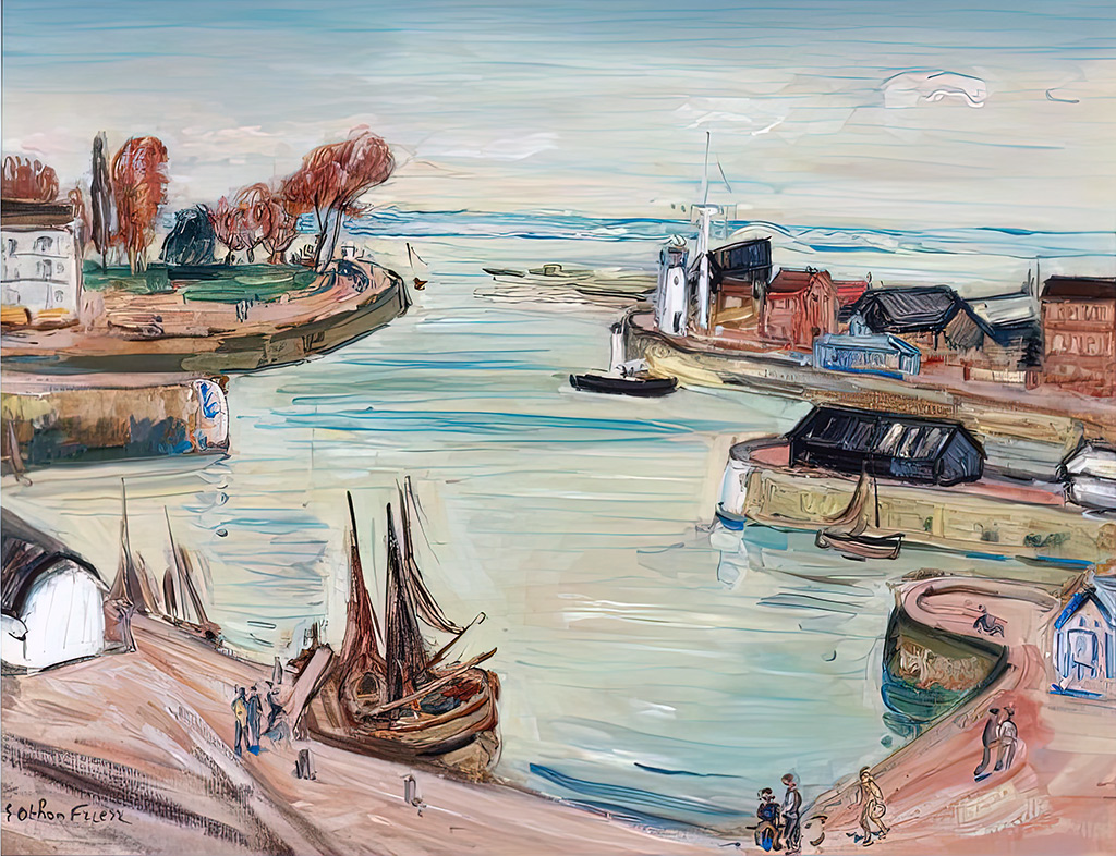 1945 - Othon Friesz - The Port of Honfleur