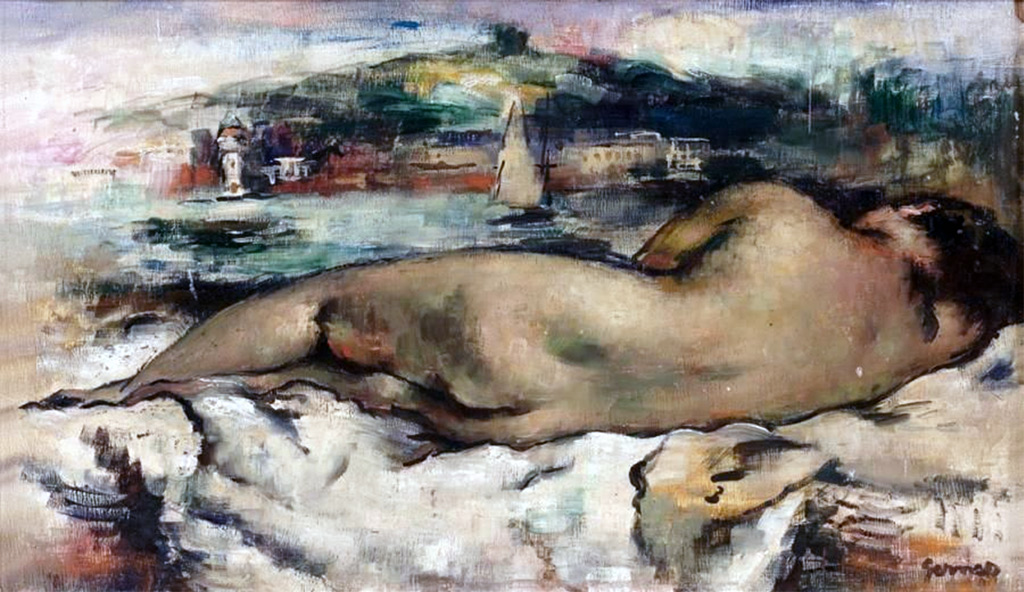???? - Paul-Elie Gernez - Marinette lying down, Honfleur