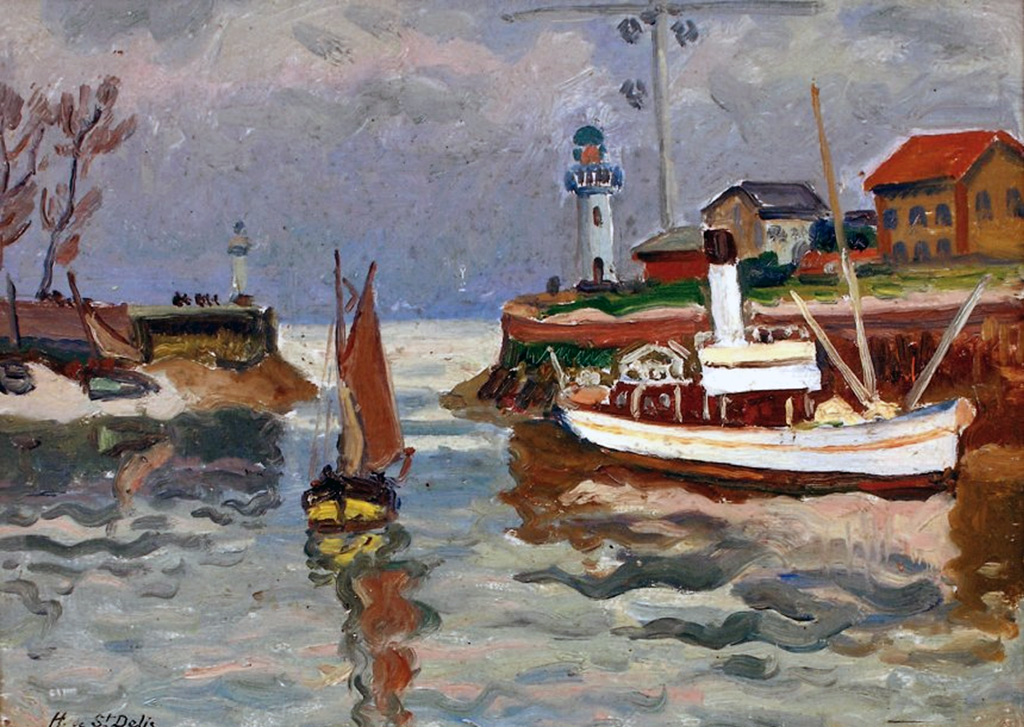 ???? - Henri de Saint-Delis - Exit from the port of Honfleur