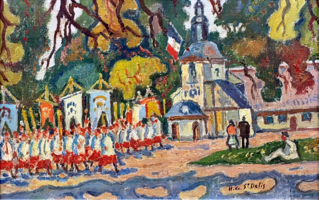 ???? - Henri de Saint-Delis - The procession in front of the Chapel of Grace Honfleur