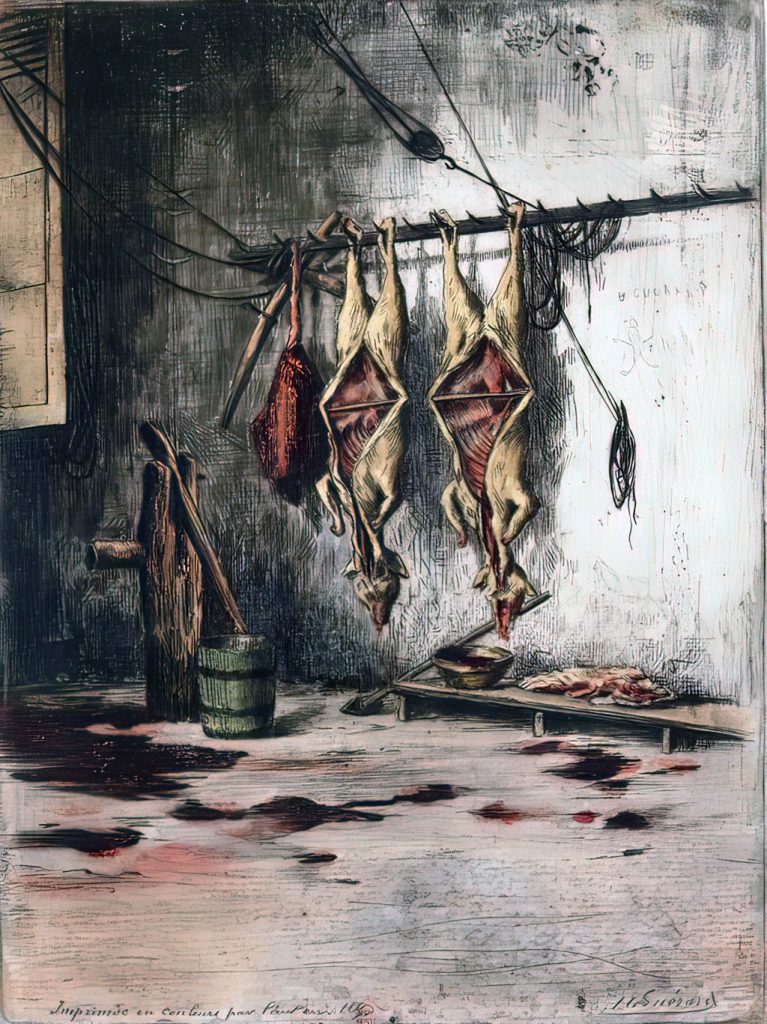 1888 - Henri-Charles Guerard - The Butcher, Honfleur