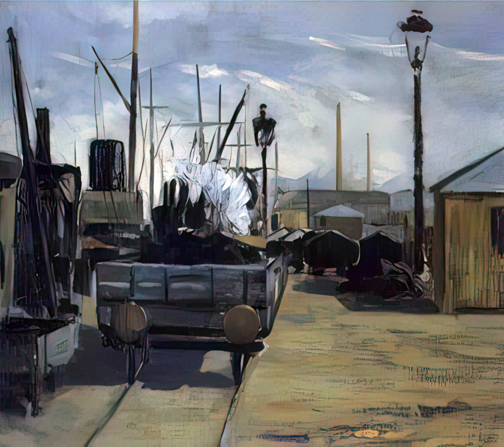1890 - Henri-Charles Guerard - Trolley in Honfleur
