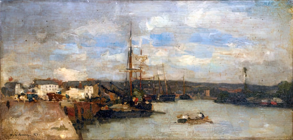 1878 - Albert Lebourg - The Old Basin of Honfleur