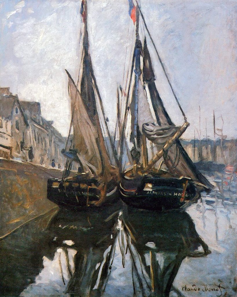 1868 - Claude Monet - Fishing Boats at Honfleur