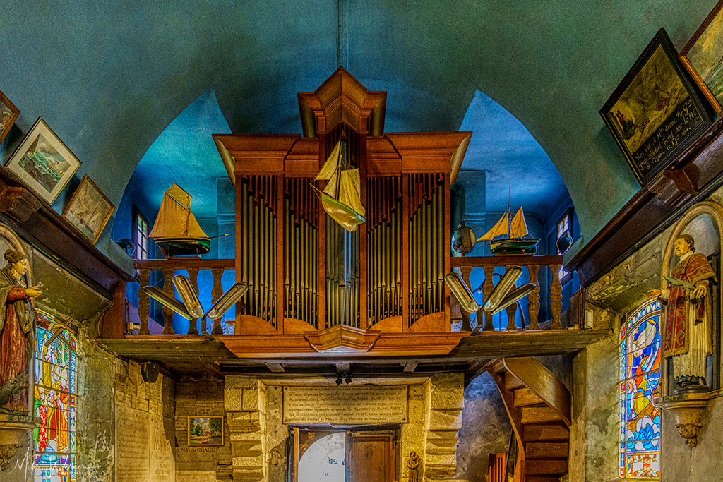 The organ of the Chapelle Notre-Dame de Grace