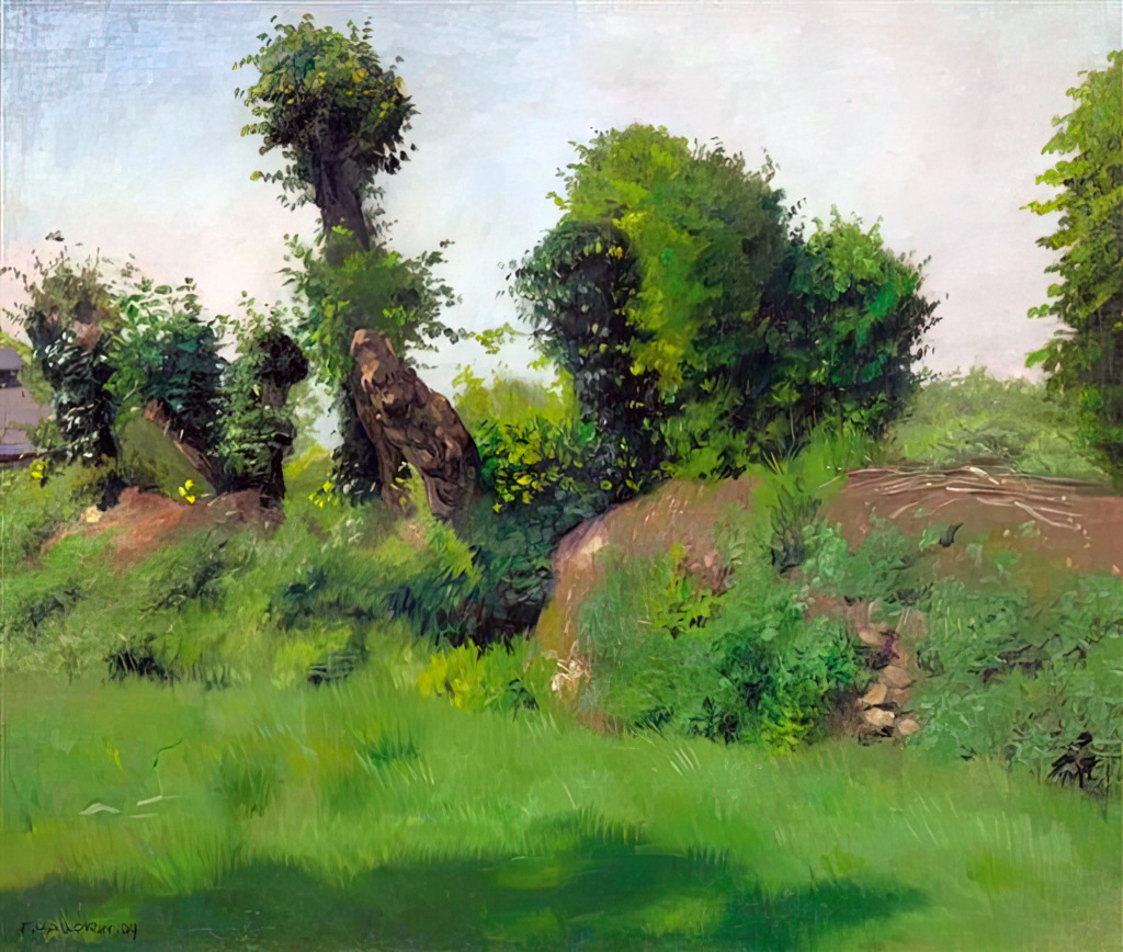 1909 - Felix Vallotton - The Hedge, Honfleur
