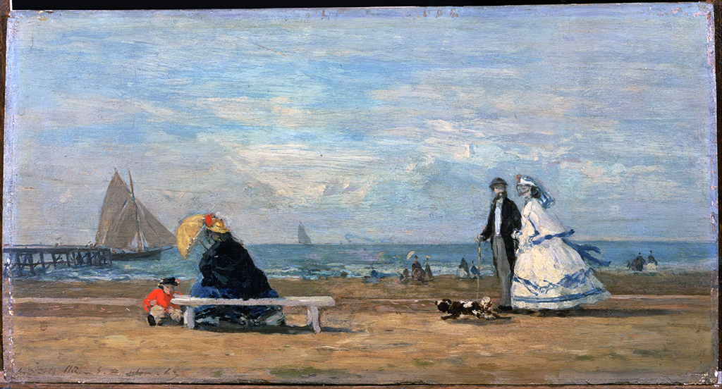 1863 - Eugene-Louis Boudin - Beach at Trouville