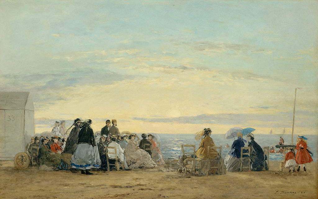 1865 - Eugene-Louis Boudin - On the Beach, Sunset