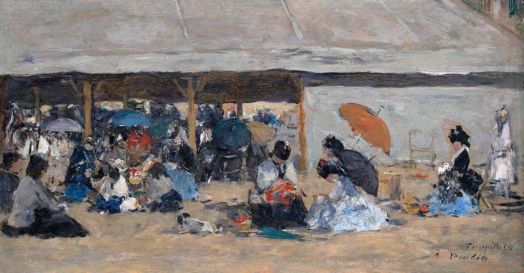 1880 - Eugene-Louis Boudin - Trouville, the tents