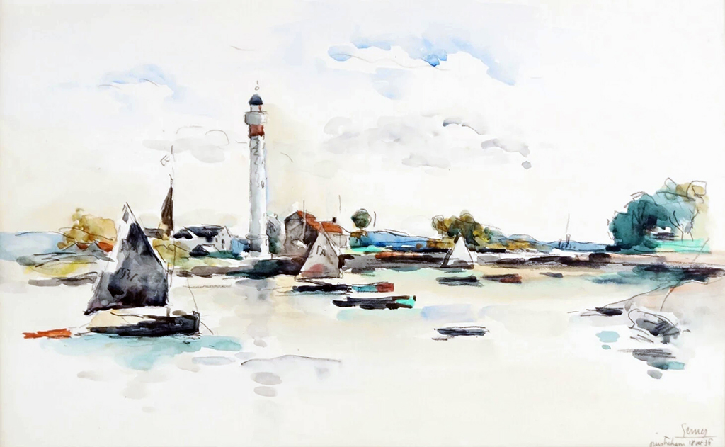 1936 - Paul-Elie Gernez - The Port of Ouistreham