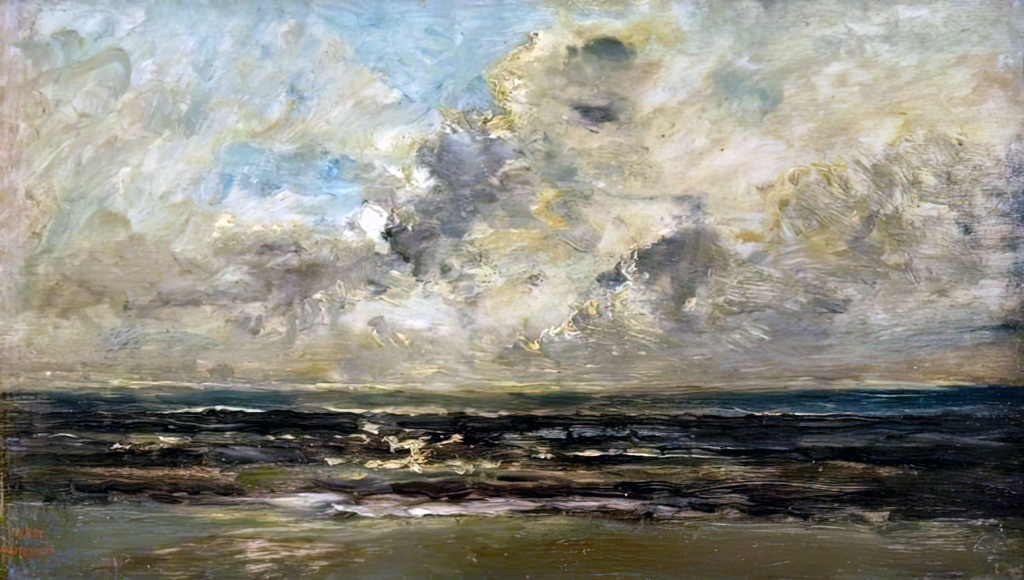 1876 - Charles-Francois Daubigny - Seascape at Villerville, Normandy