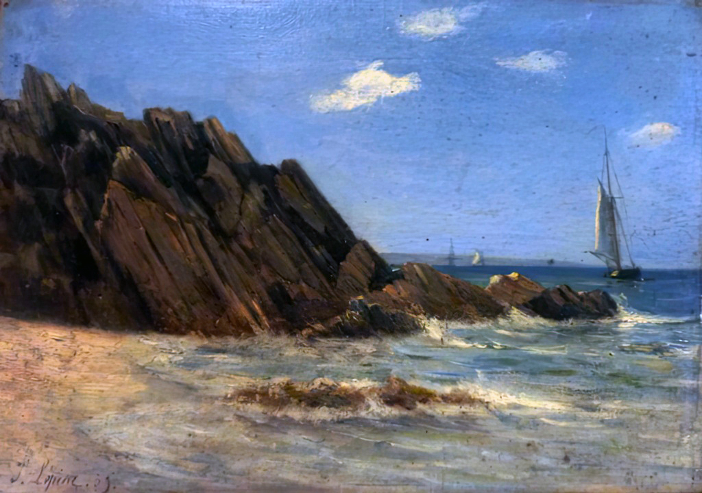 1879 - Stanislas Lepine - The cliffs close to Trouville