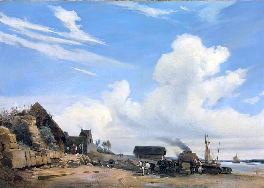 1826 - Charles-Louis Mozin - Trouville seaside