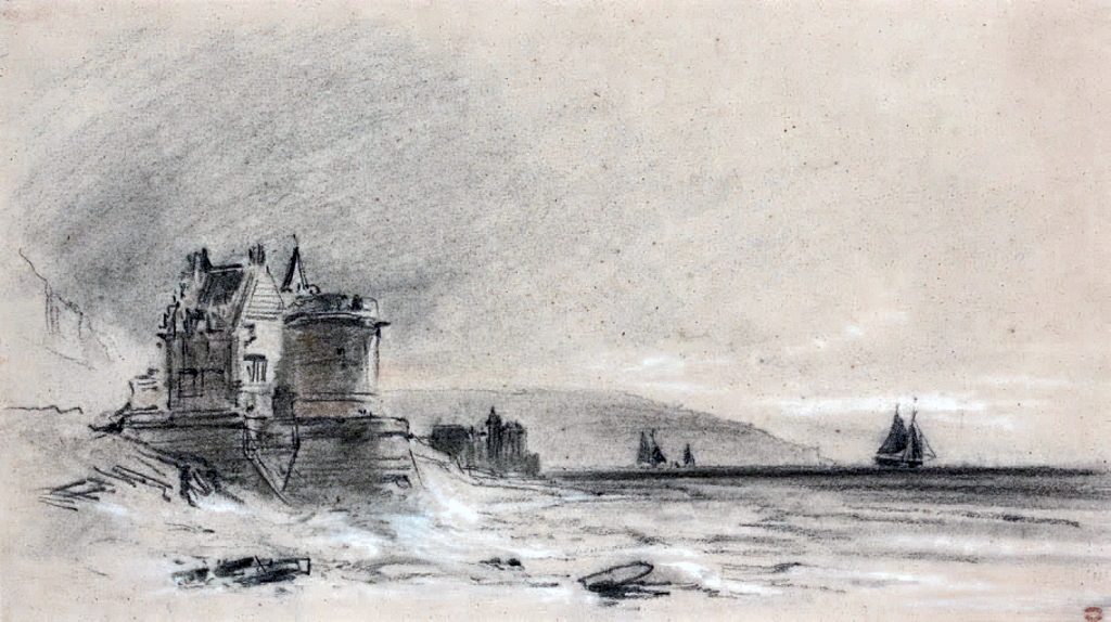 ???? - Charles-Louis Mozin - Trouville, the Malakoff Tower