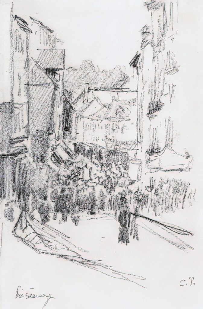 1901 - Camille Pissarro - Street Scene, Lisieux