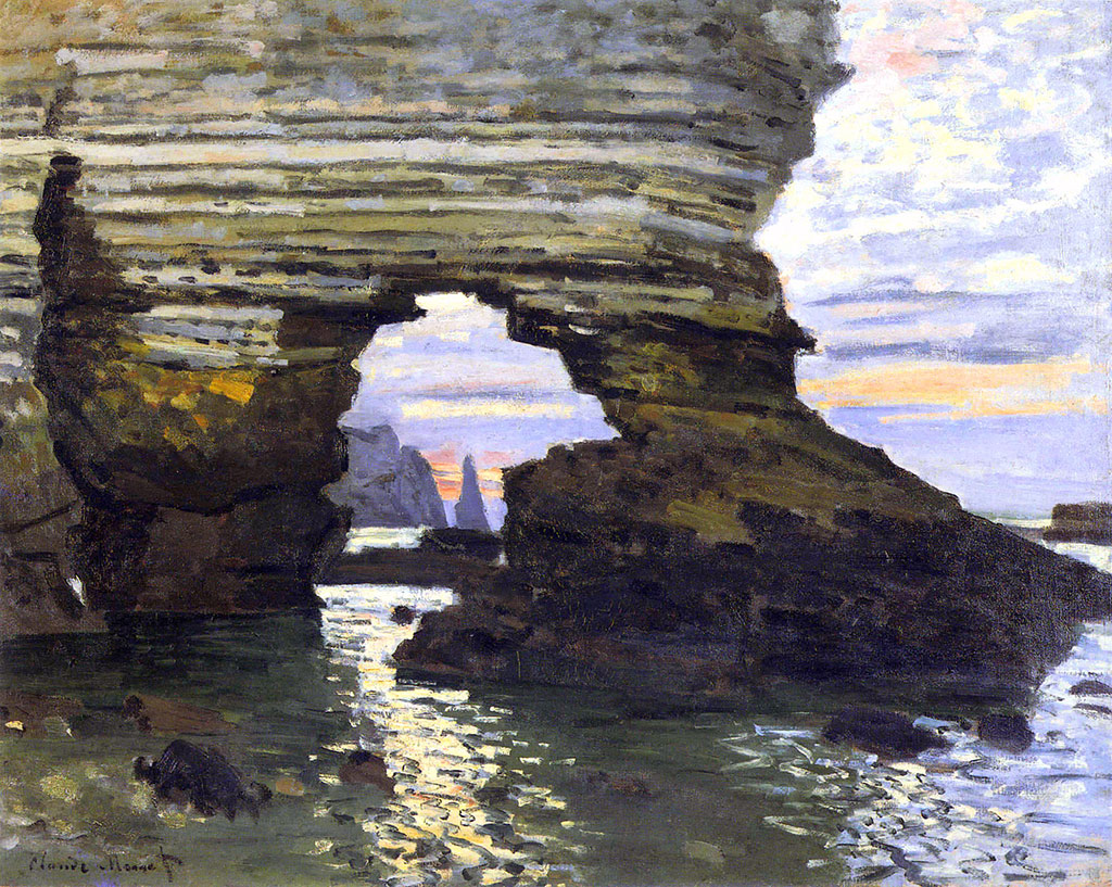 1873 - Claude Monet - Port d'Amont Etretat