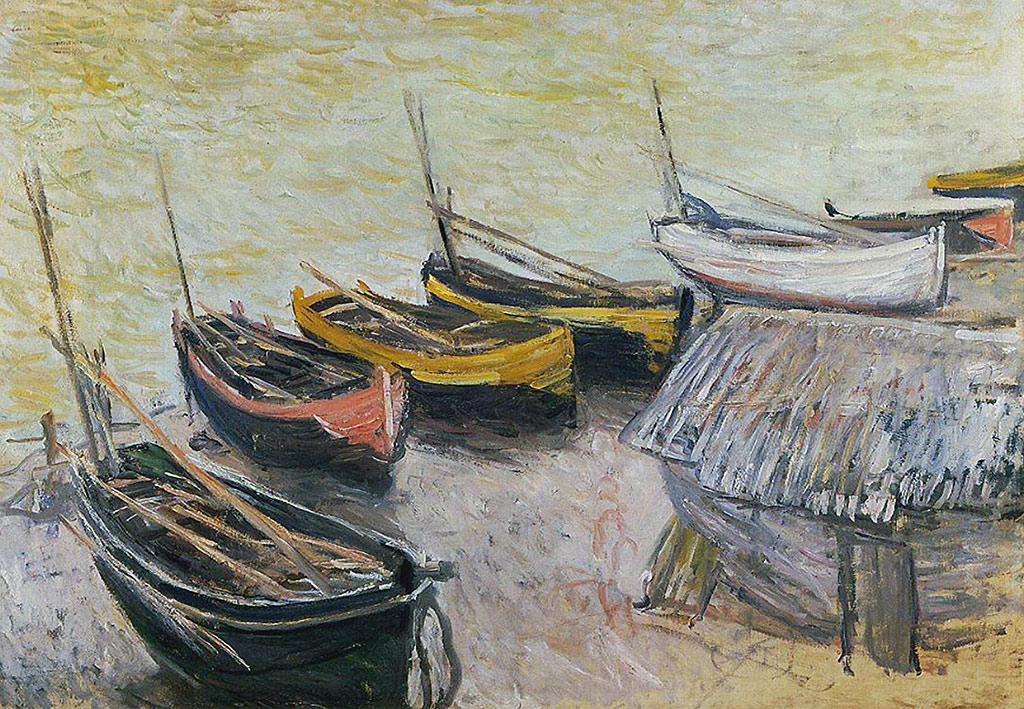 1882 - Claude Monet - Boats on the beach