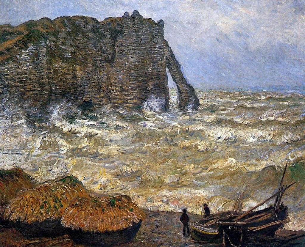 1883 - Claude Monet - Etretat, rough sea