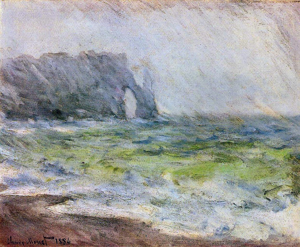 1886 - Claude Monet - Etretat in the rain
