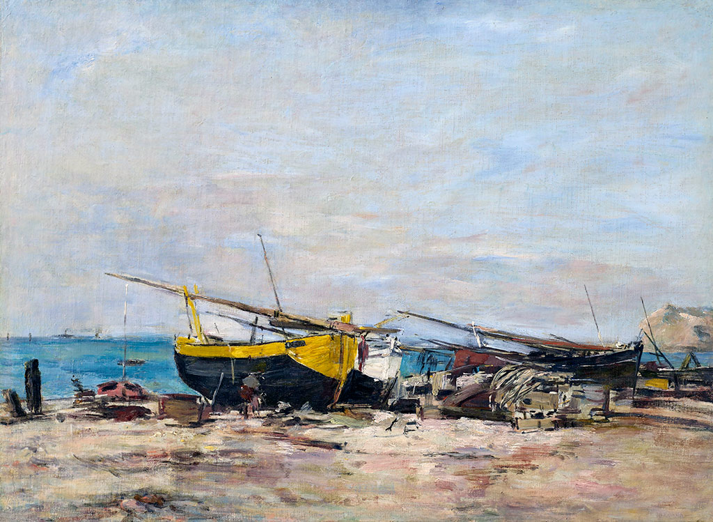 1892 - Eugene-Louis Boudin - Etretat low tide