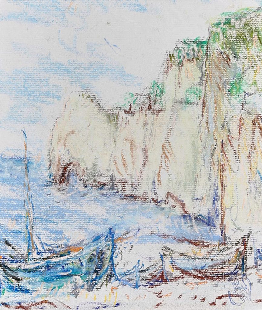 ???? - Claude-Emile Schuffenecker -Cliffs at Etretat