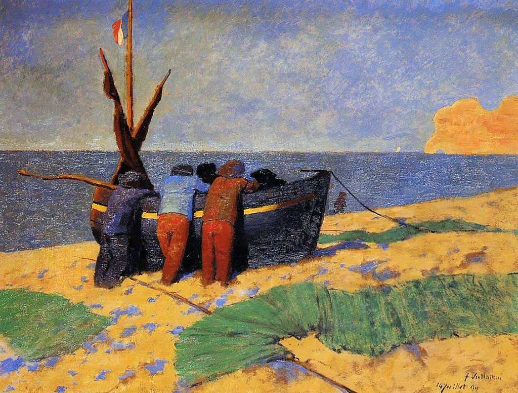 1899 - Felix Vallotton - The fourteenth of July at Etretat