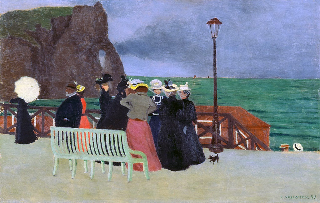 1899 - Felix Vallotton - The planks at Etretat